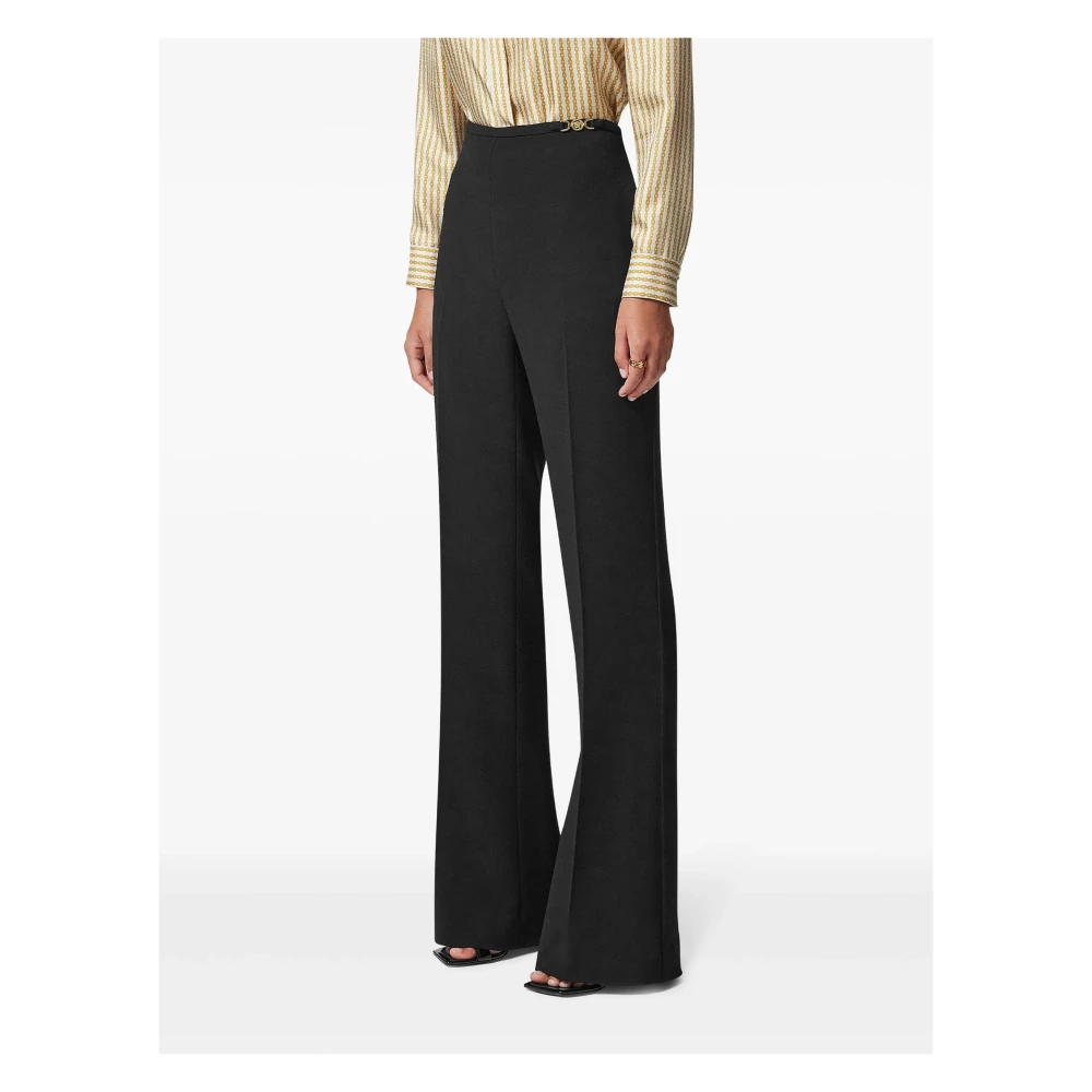 Versace Casual Zwarte Broek Black Dames
