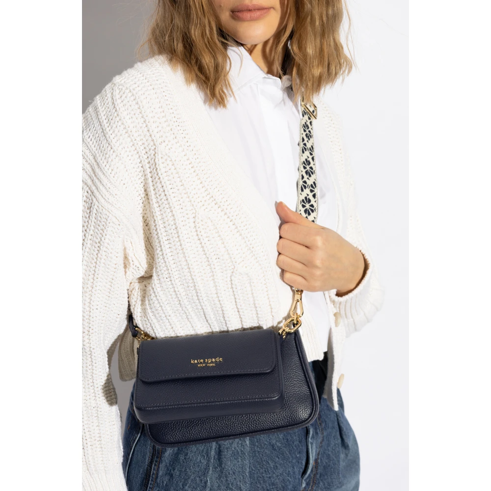 Kate Spade Schoudertas Double Up Blue Dames