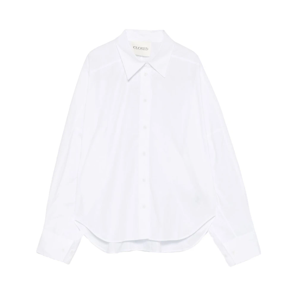 Closed Women's White Shirt With Structured Collar - Shirts - S - Blouses & Shirts