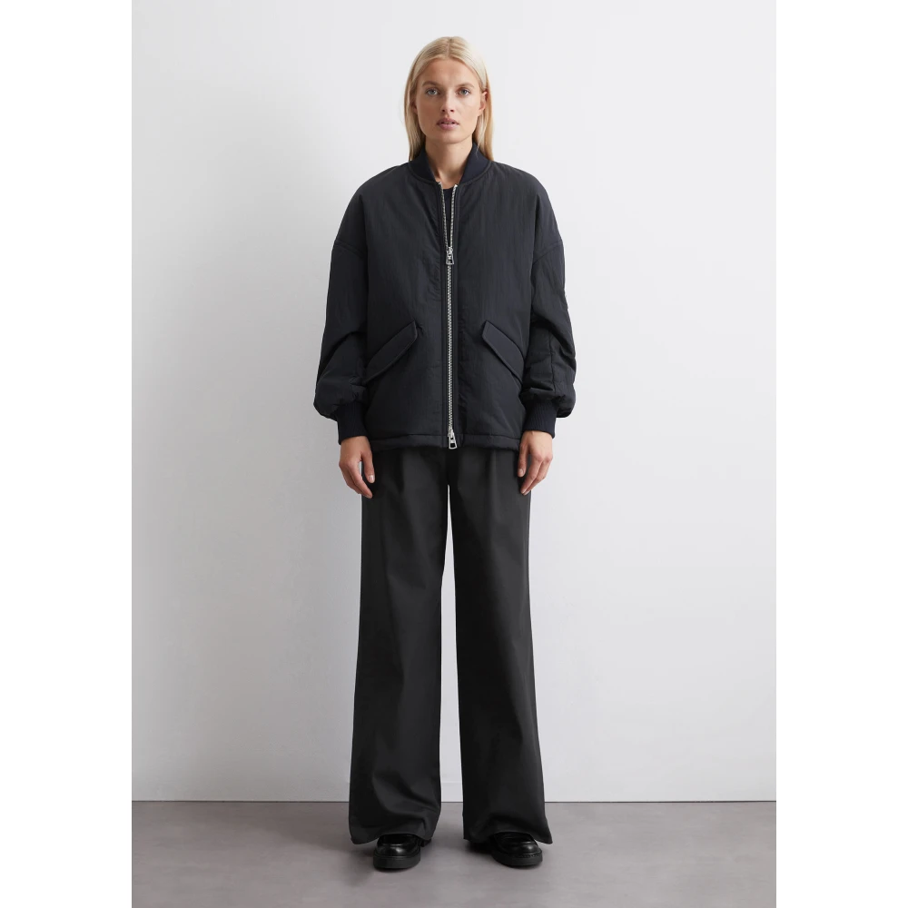 Marc O'Polo Lange blouson in relaxte stijl Beige Dames