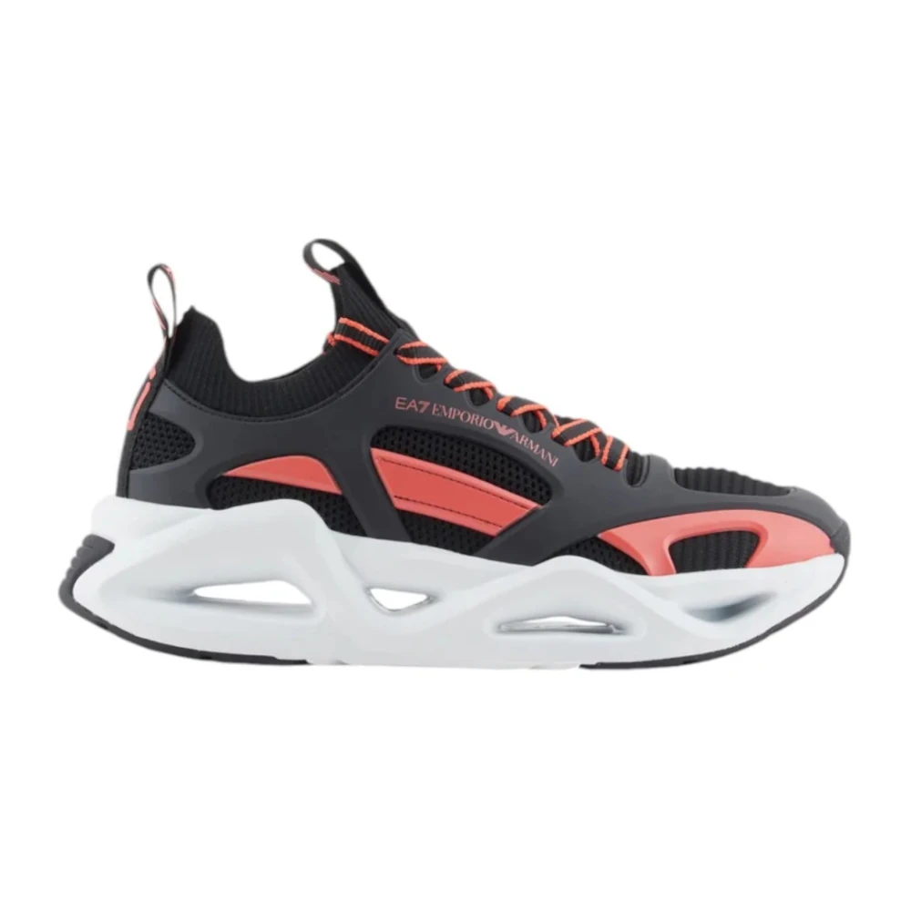 Emporio Armani Ea7 Mannelijk Zwart Schoenen Heren, 42 Eu, E Lage Sneakers X8x174xk 377U025