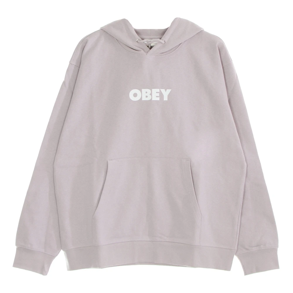 Obey Lichte Hoodie Bold Premium French Terry Paars Beige Heren