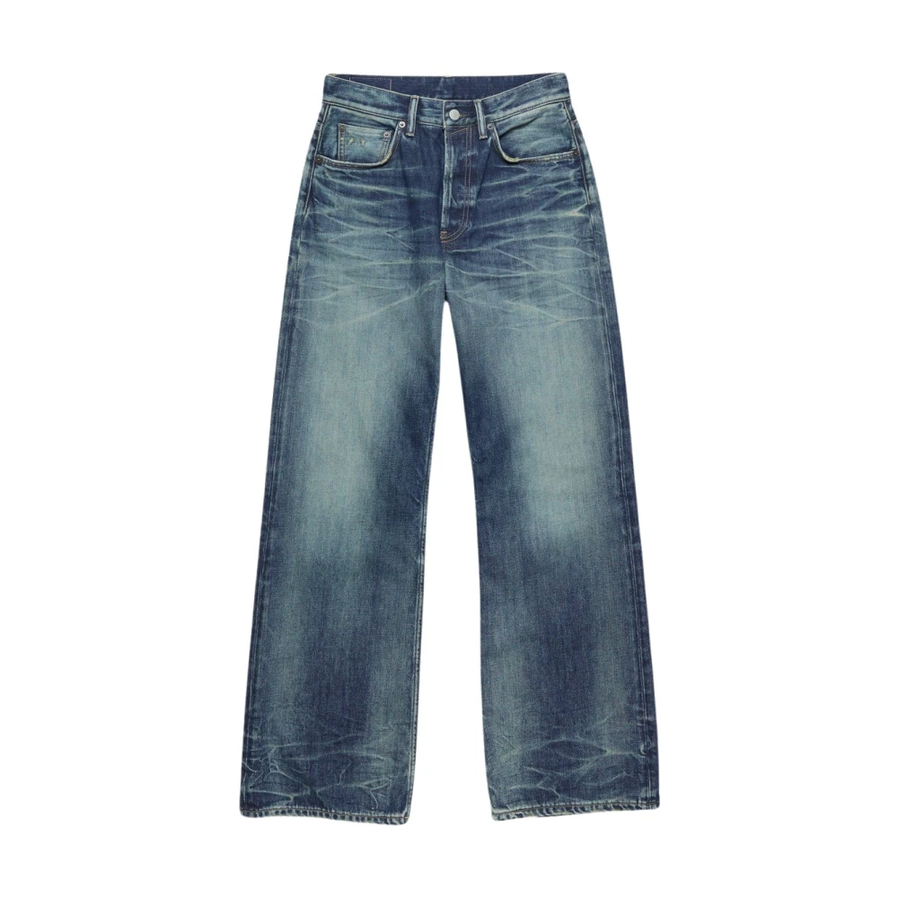 Acne Studios Donkerblauwe Straight Leg Jeans Blue Heren