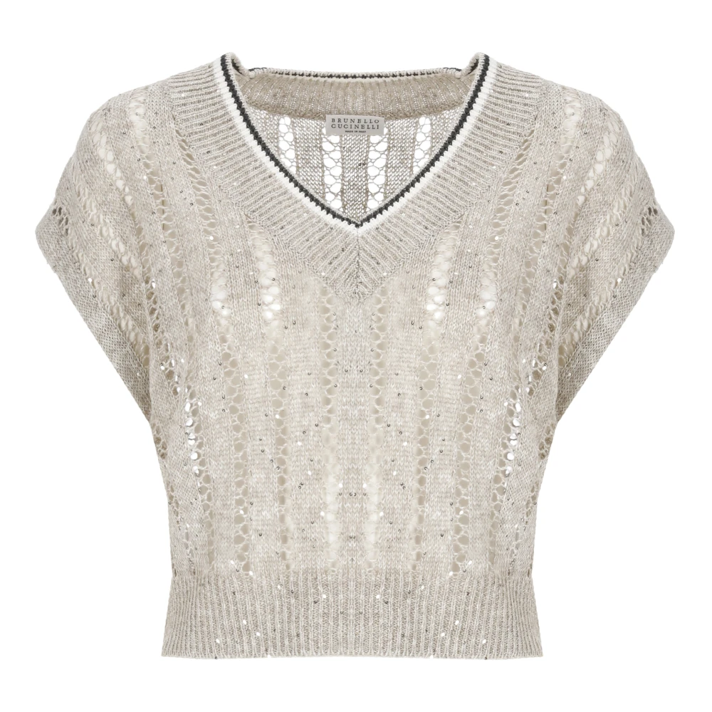 Knitwear > V-neck Knitwear - - Brunello Cucinelli - Modalova