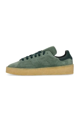 Gröna mocka låga sneakers