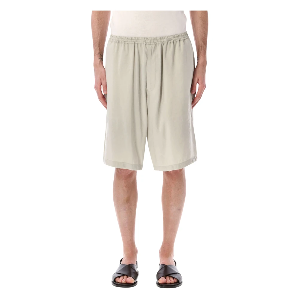 Emporio Armani Men's White Icon Bermuda Shorts - Casual Shorts - L - Shorts