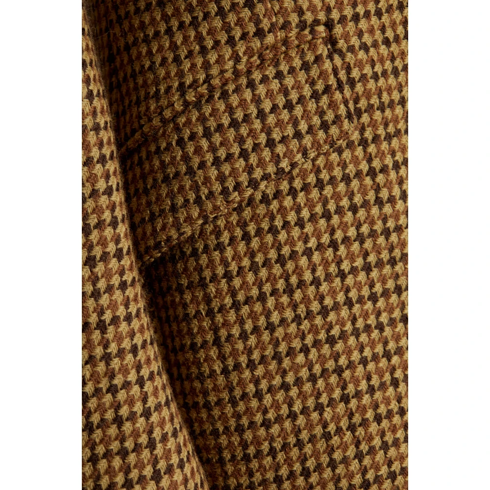 The Attico Blazer met ruitpatroon Brown Dames