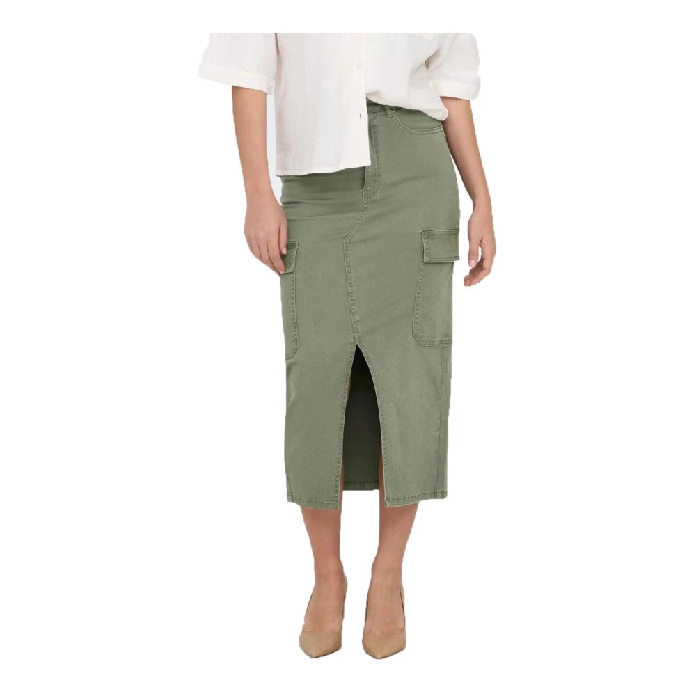 Only Midi Skirts Green Dames