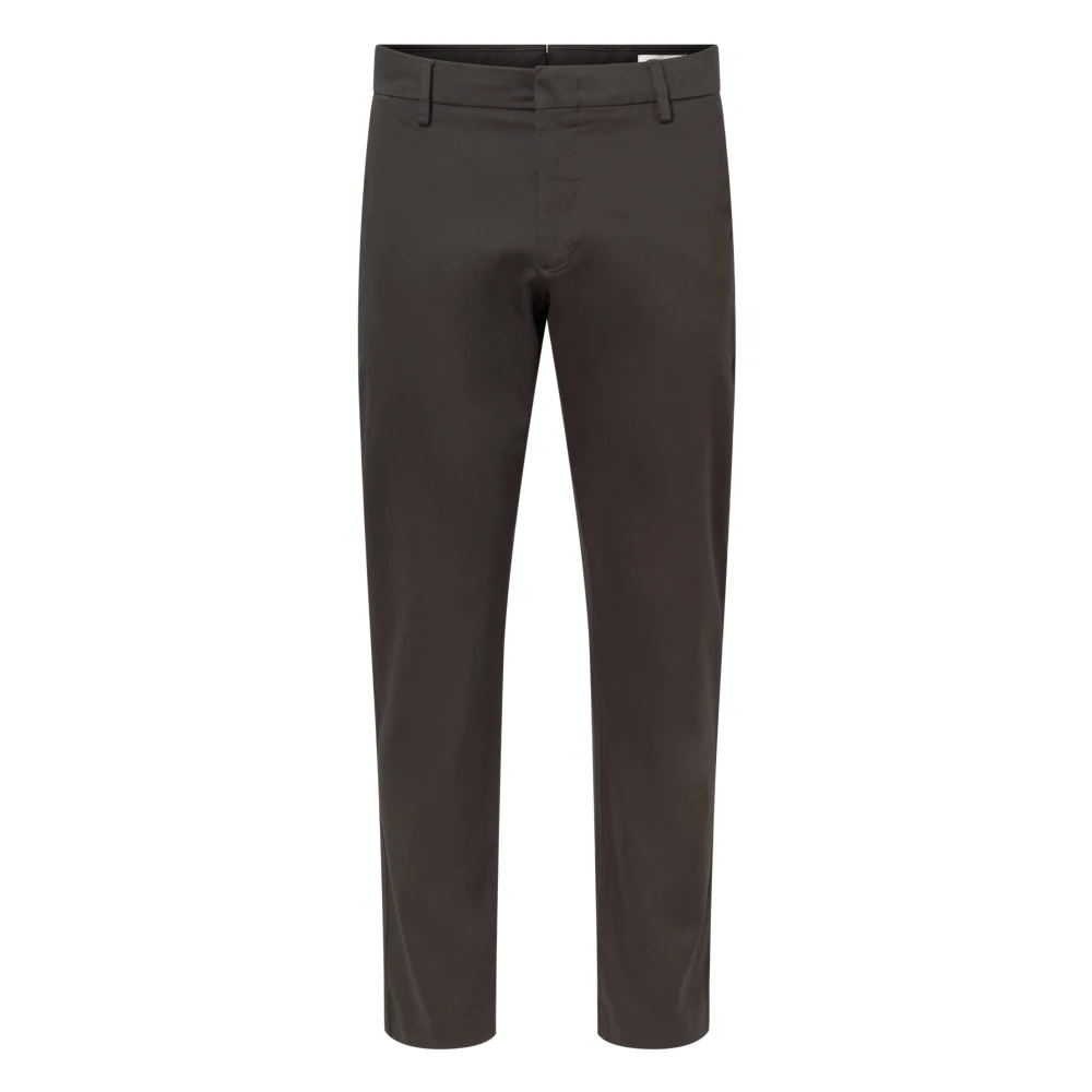Nn07 Slim Fit Chino Broek Gray Heren