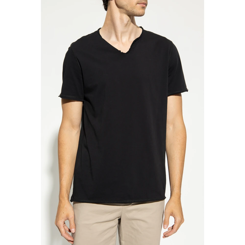 Zadig & Voltaire Monastir katoenen T-shirt Black Heren