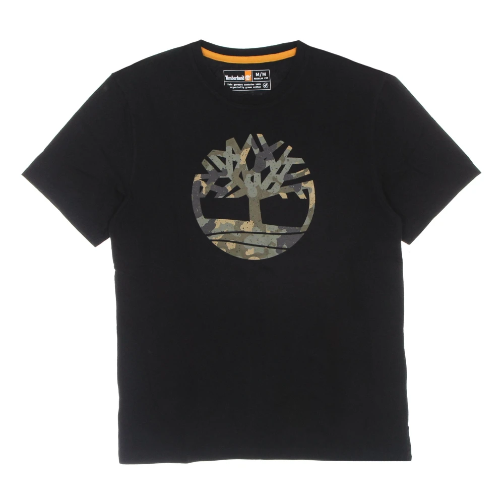 Timberland Camo Tree Tee Zwart Korte Mouw Black Heren