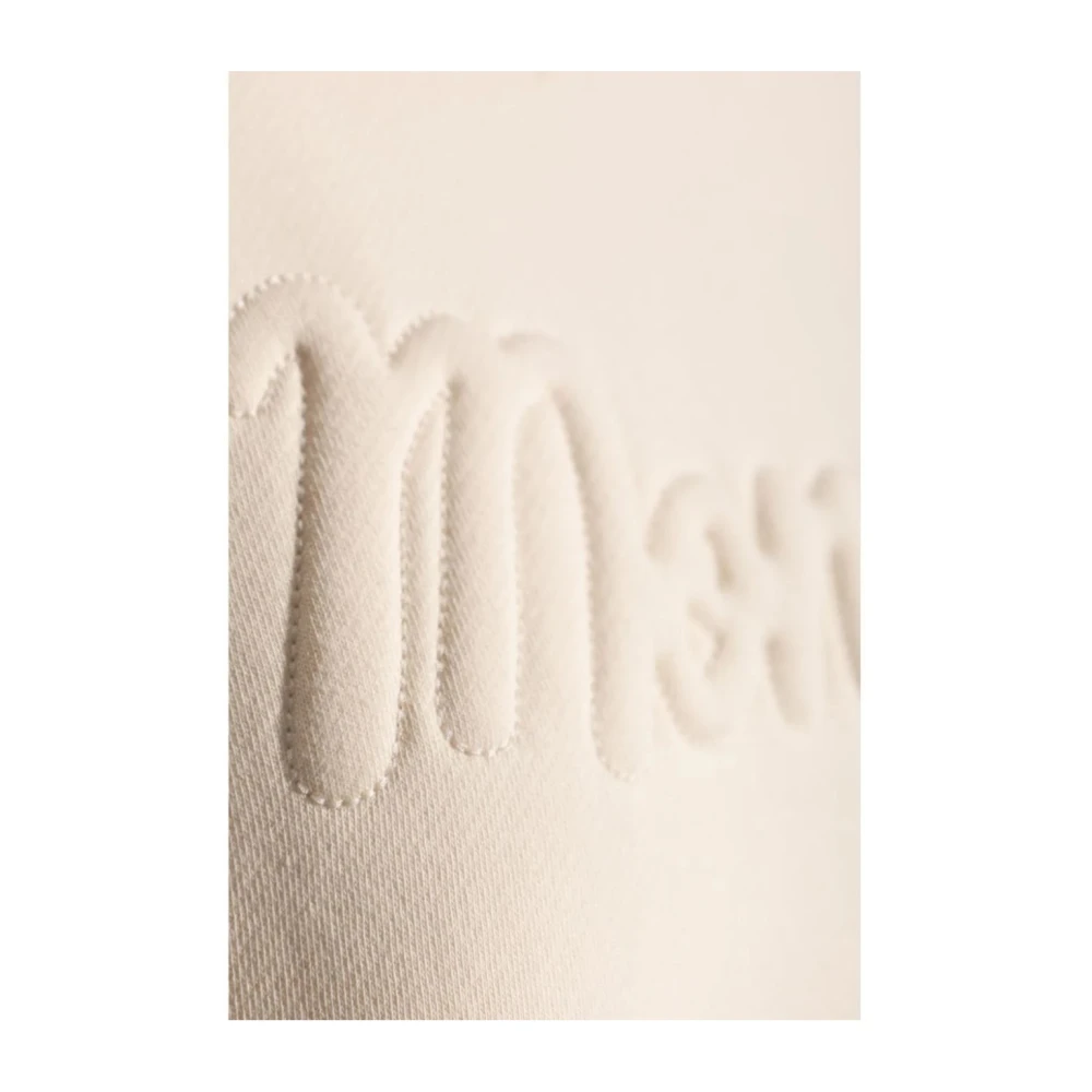 Moncler Chique Crewneck Sweatshirt voor vrouwen Beige Dames