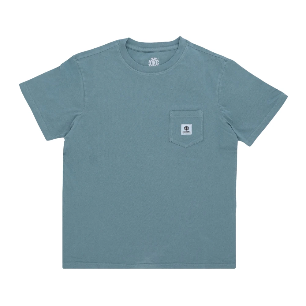 Element Blue T-Shirts, Male, L, Pocket Pigment Tee North Atlantic T-Shirt