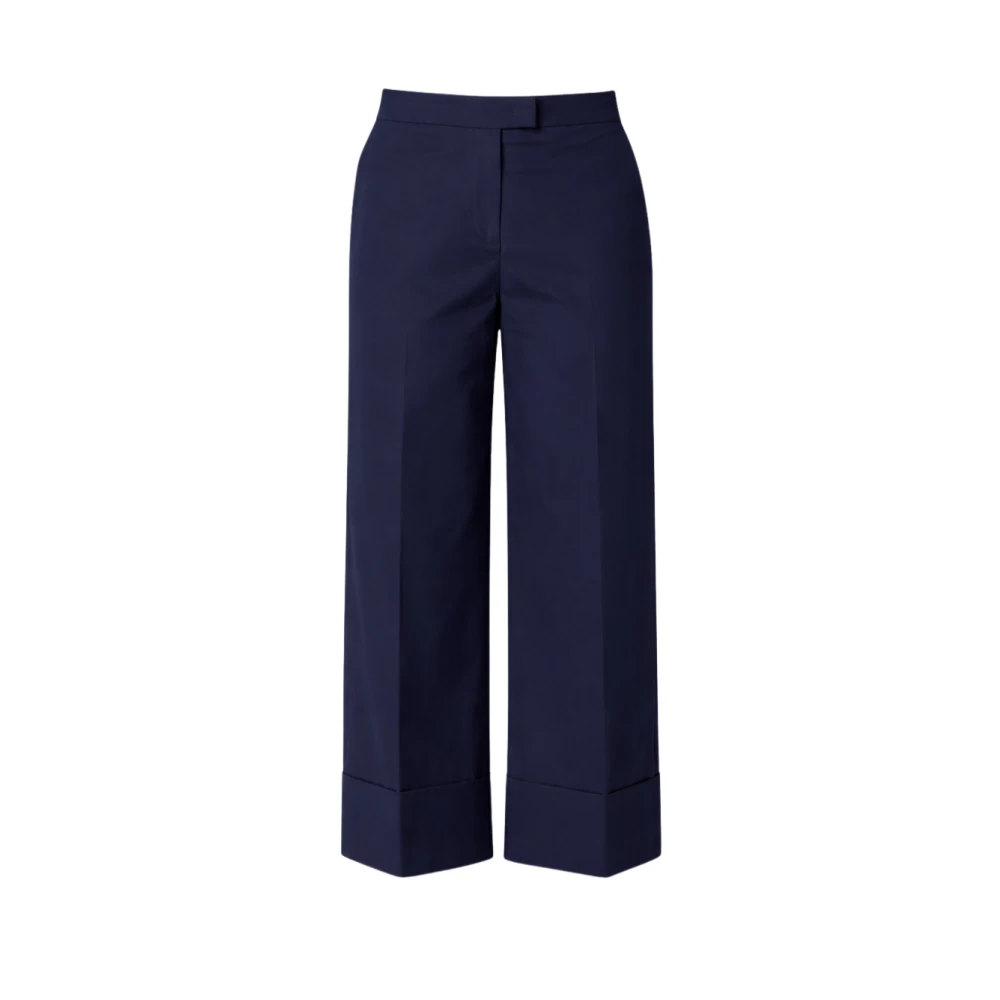 Pt Torino Women's Blue Wide Trousers, M, Wide Trousers