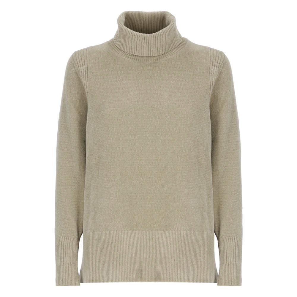 RRD Velvet High Neck Sweater Grijs Gray Dames