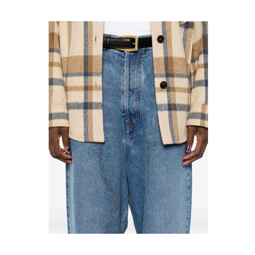 Armarium Blauwe Denim Wide Leg Jeans Blue Dames