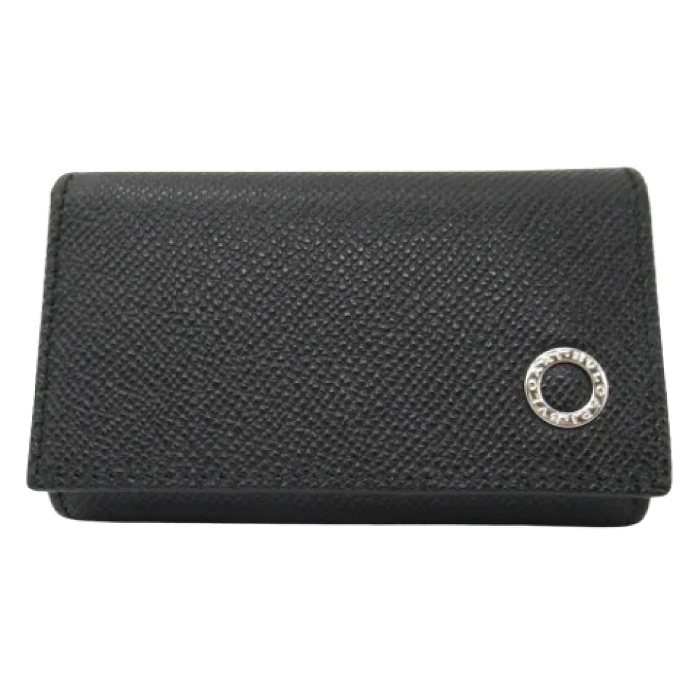 Bvlgari Vintage Pre-owned Leather key-holders Black Unisex