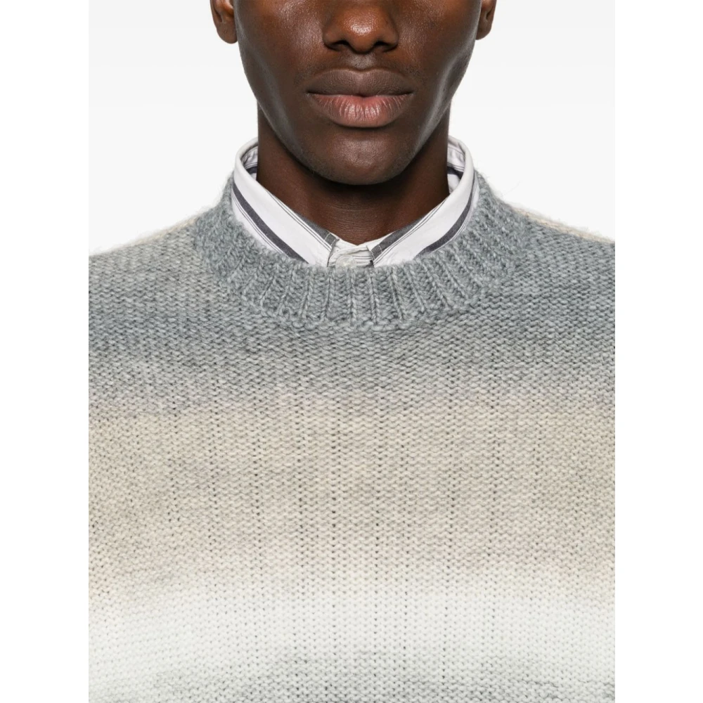 Emporio Armani Gestreepte Gebreide Trui Multicolor Heren