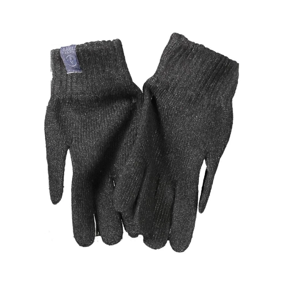 North Sails Men's Black Gloves, M, Cashmere Glove