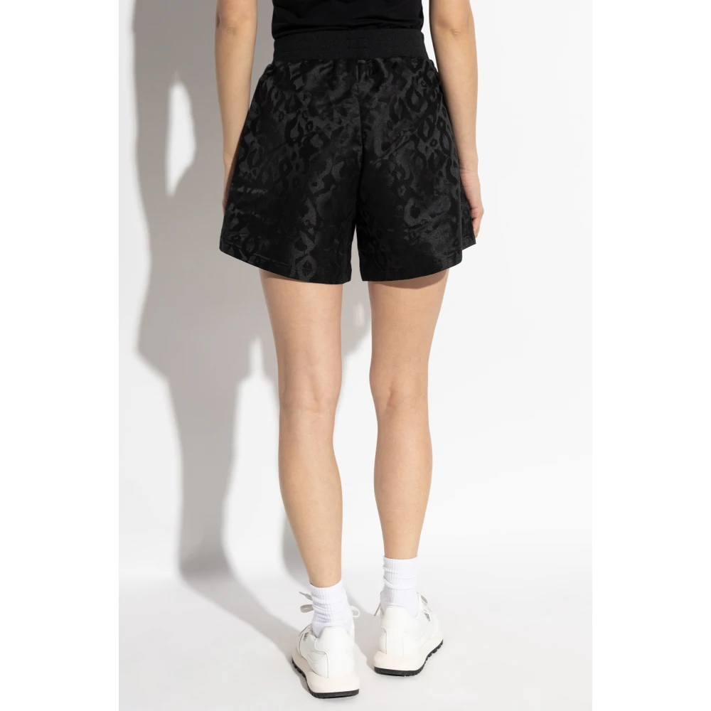 Emporio Armani EA7 Dierenprint shorts Black Dames