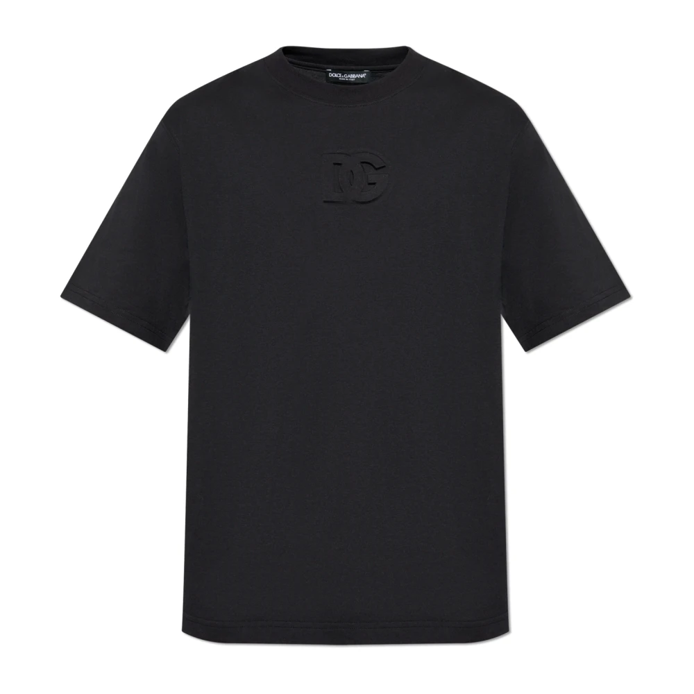 Dolce & Gabbana Men's Black T-Shirts, Xl, T-Shirt With Logo