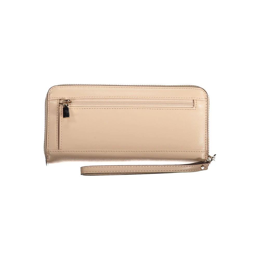 Guess Beige Portemonnee met Meerdere Compartimenten en Rits Beige Dames