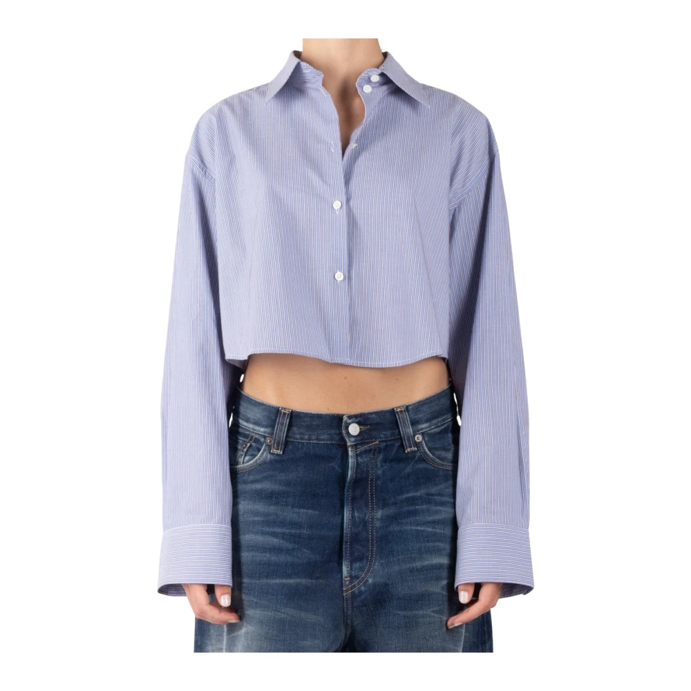 Acne Studios Hemelsblauwe Koffie Overhemd Blue Dames