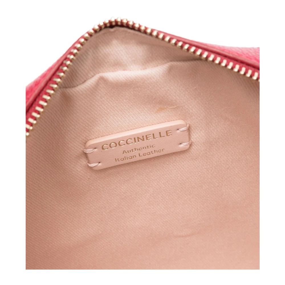 Coccinelle Stijlvolle leren crossbody tas met rits Red Dames