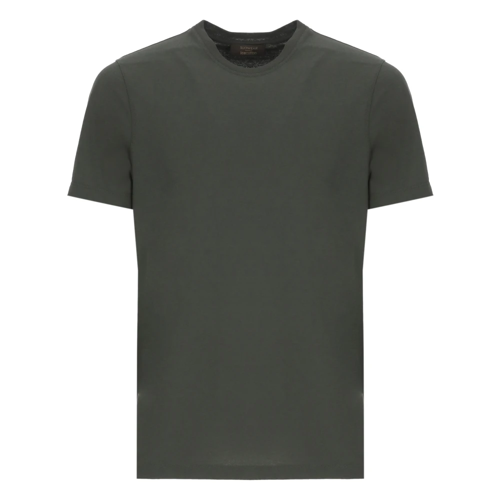Zanone Homme Vert Tops, Taille: L T-Shirt Icecotton Coupe Slim