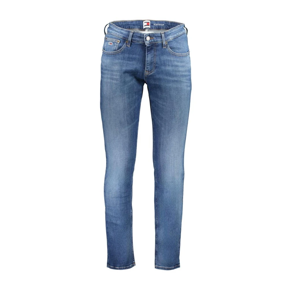 Tommy Hilfiger Slim Fit Gewassen Katoenen Jeans Blue Heren