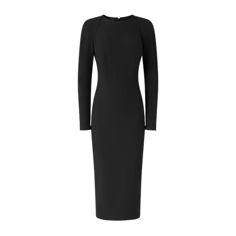 Pinko Women's Black Midi Dresses, Xl, Frutta Dress