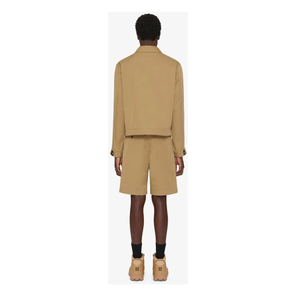 Givenchy Beige Jassen met 4G Metalen Detail Beige Heren