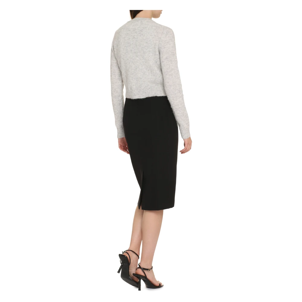 Isabel Marant Étoile Geribbelde gebreide wolmix cardigan Gray Dames