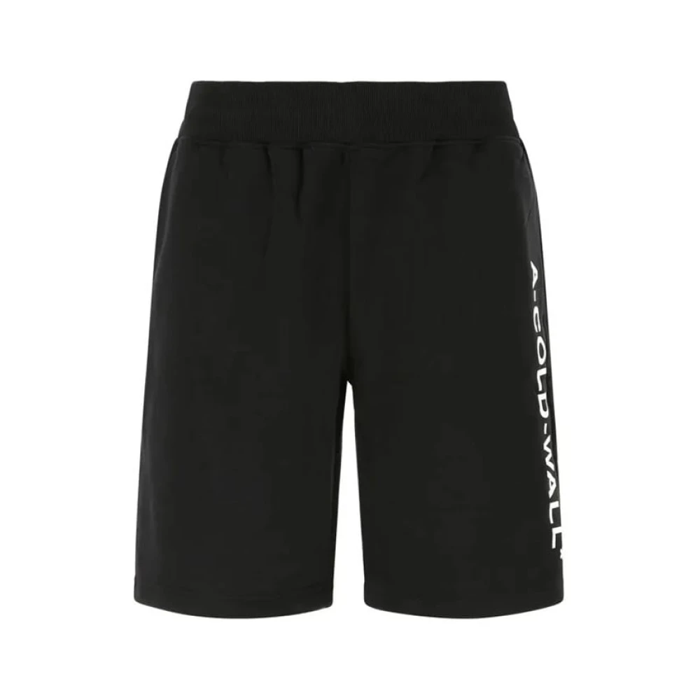 A-Cold-Wall Logo Bermuda Shorts Svart Streetwear Stil Black, Herr