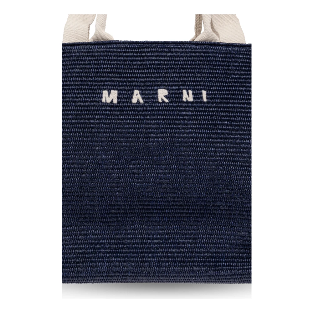 Marni Shopper tas Blue Heren