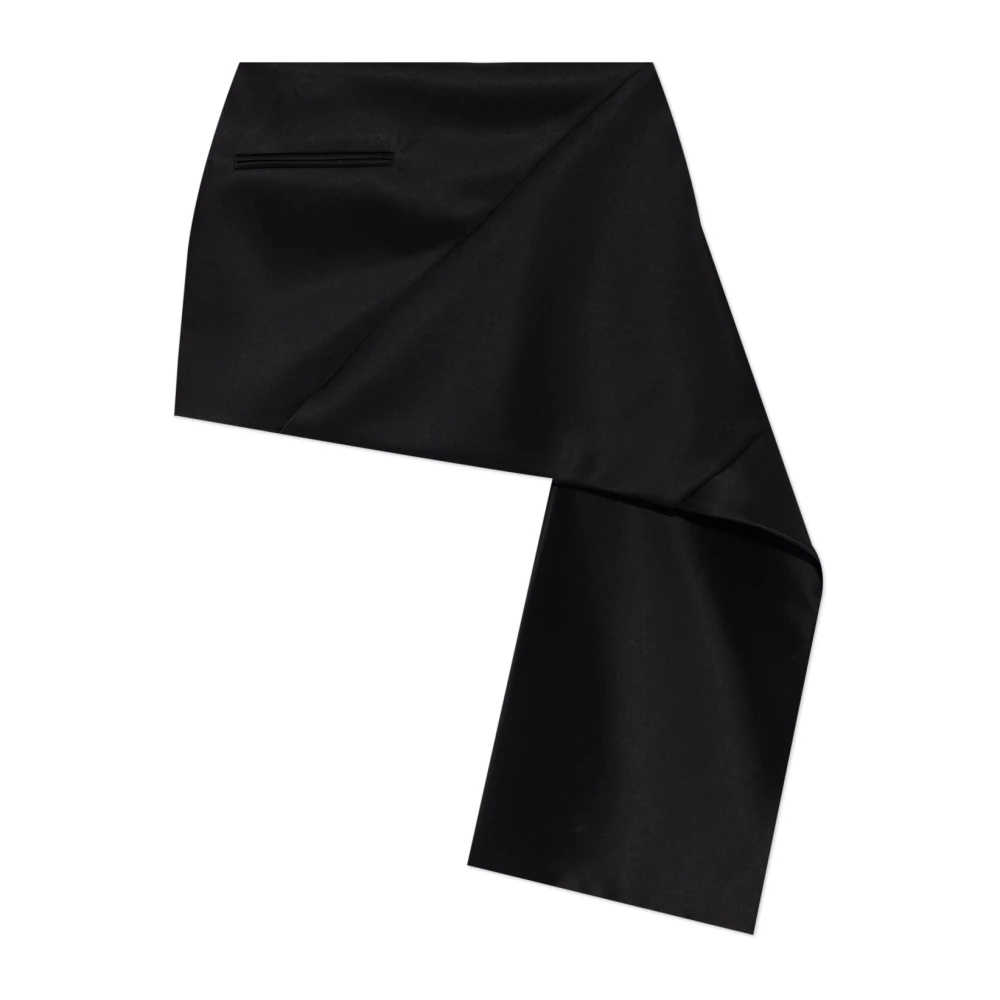 Courrèges Donna Nero - Gonna Di Raso - Skirts - S