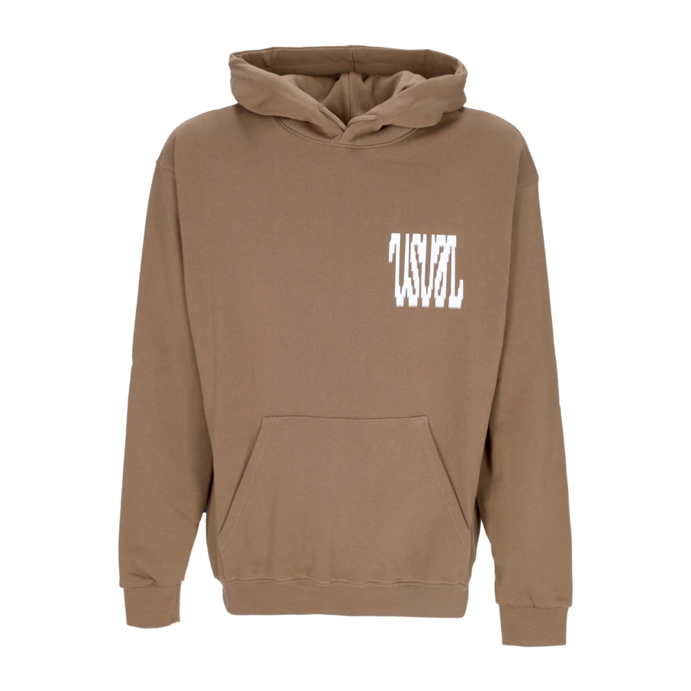 Usual Bruine Heren Digi Hoodie Sweatshirt Brown Heren