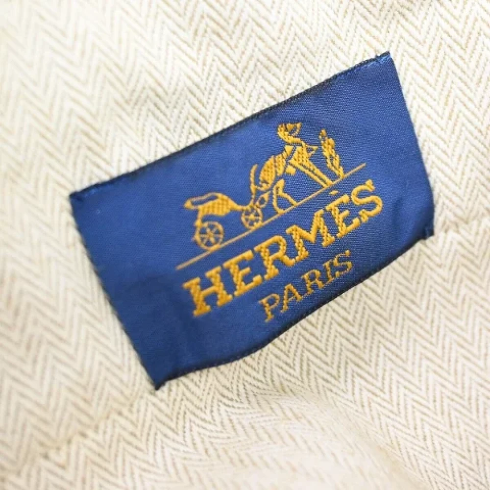 Hermès Vintage Pre-owned Cotton handbags Beige Dames