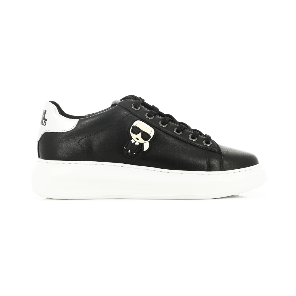 Karl Lagerfeld Black Sneakers, Female, 7 Uk, Kapri Karl Ikonic Trainers