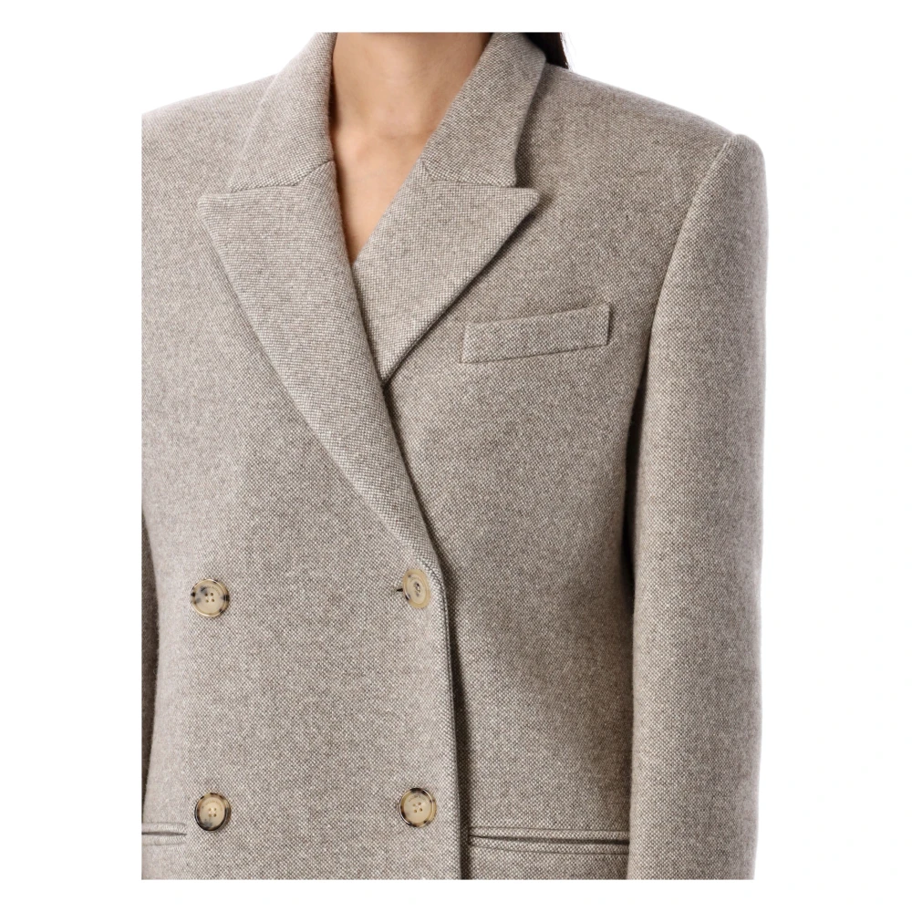 Magda Butrym Beige wol-kasjmier lange klassieke jas Beige Dames