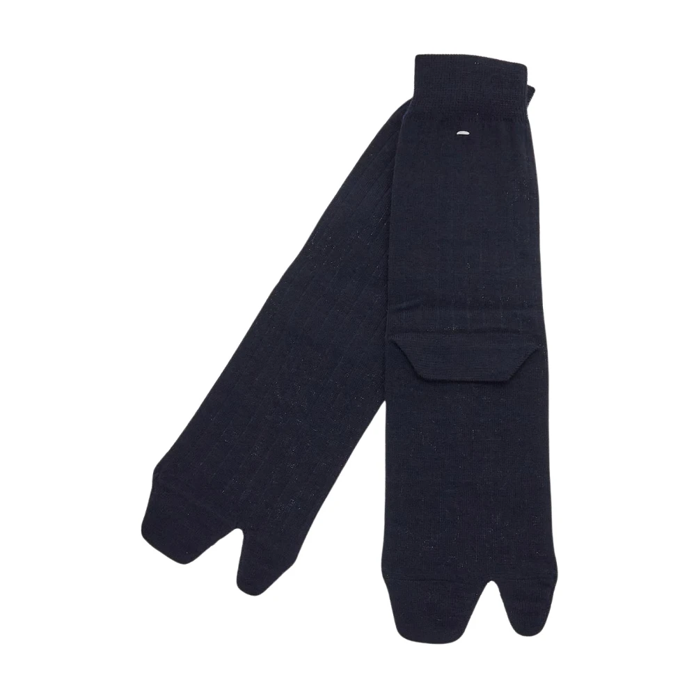 Maison Margiela Wollen Tabi Sokken Black Dames