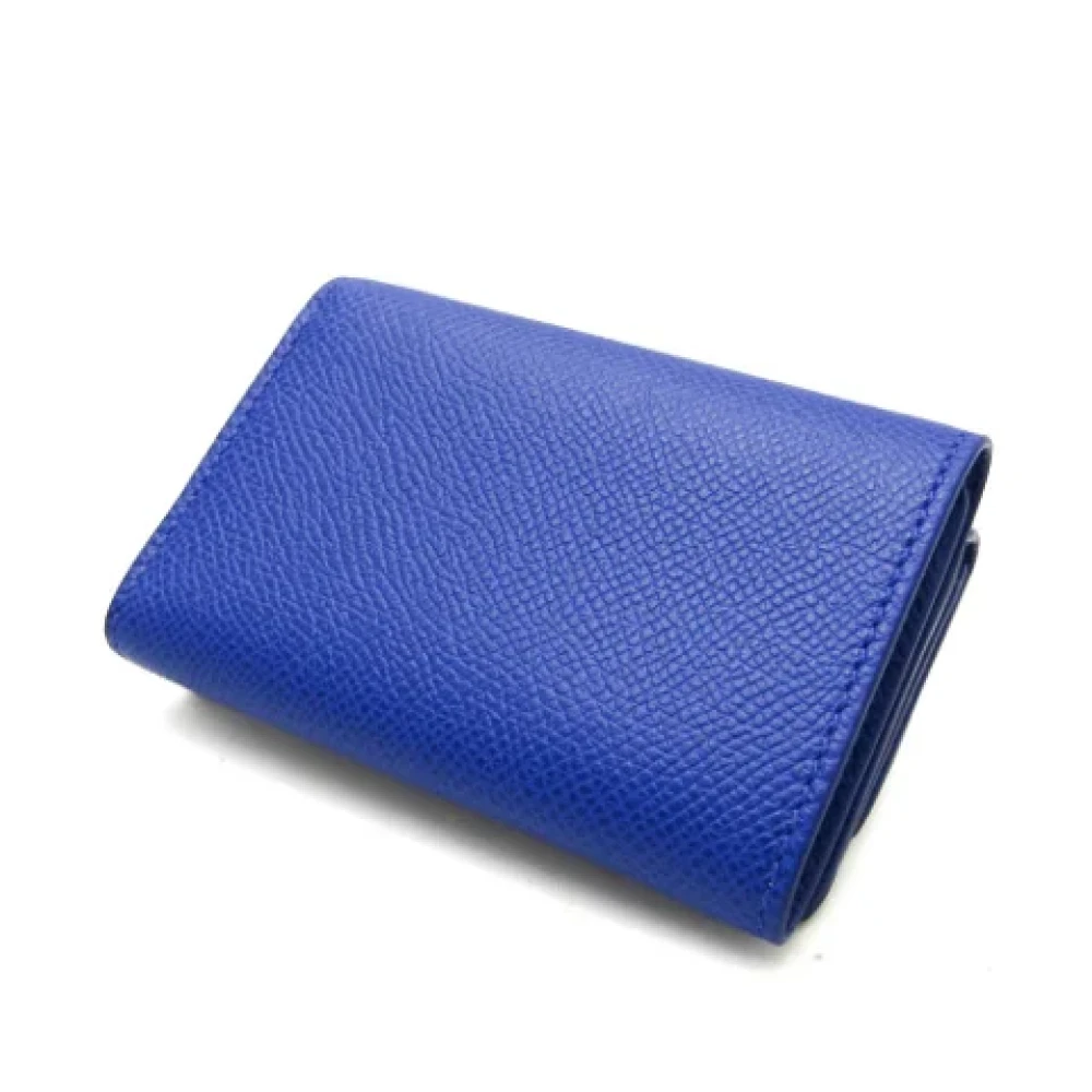 Salvatore Ferragamo Pre-owned Leather wallets Blue Dames