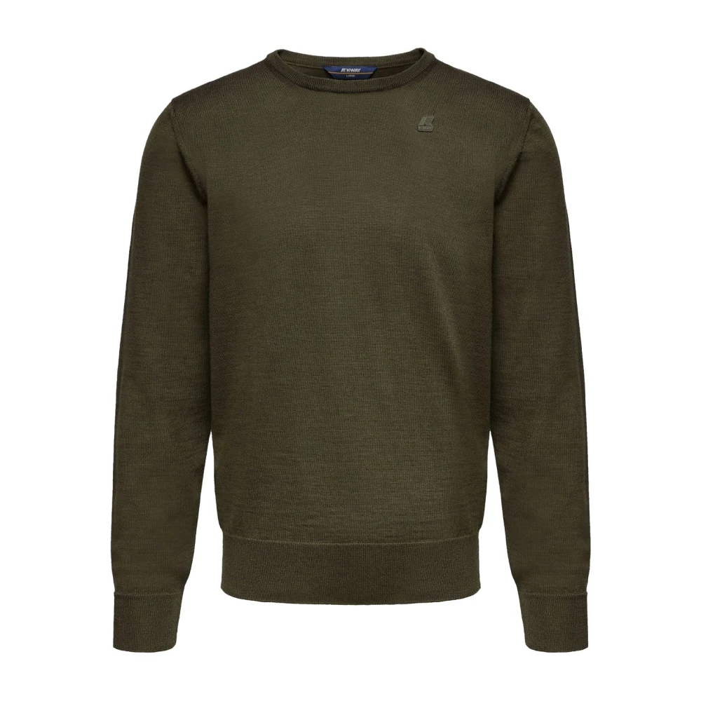 K-Way Hombre Verde - Jersey De Punto De Cuello Redondo Sebastien Merino - Knitwear - M