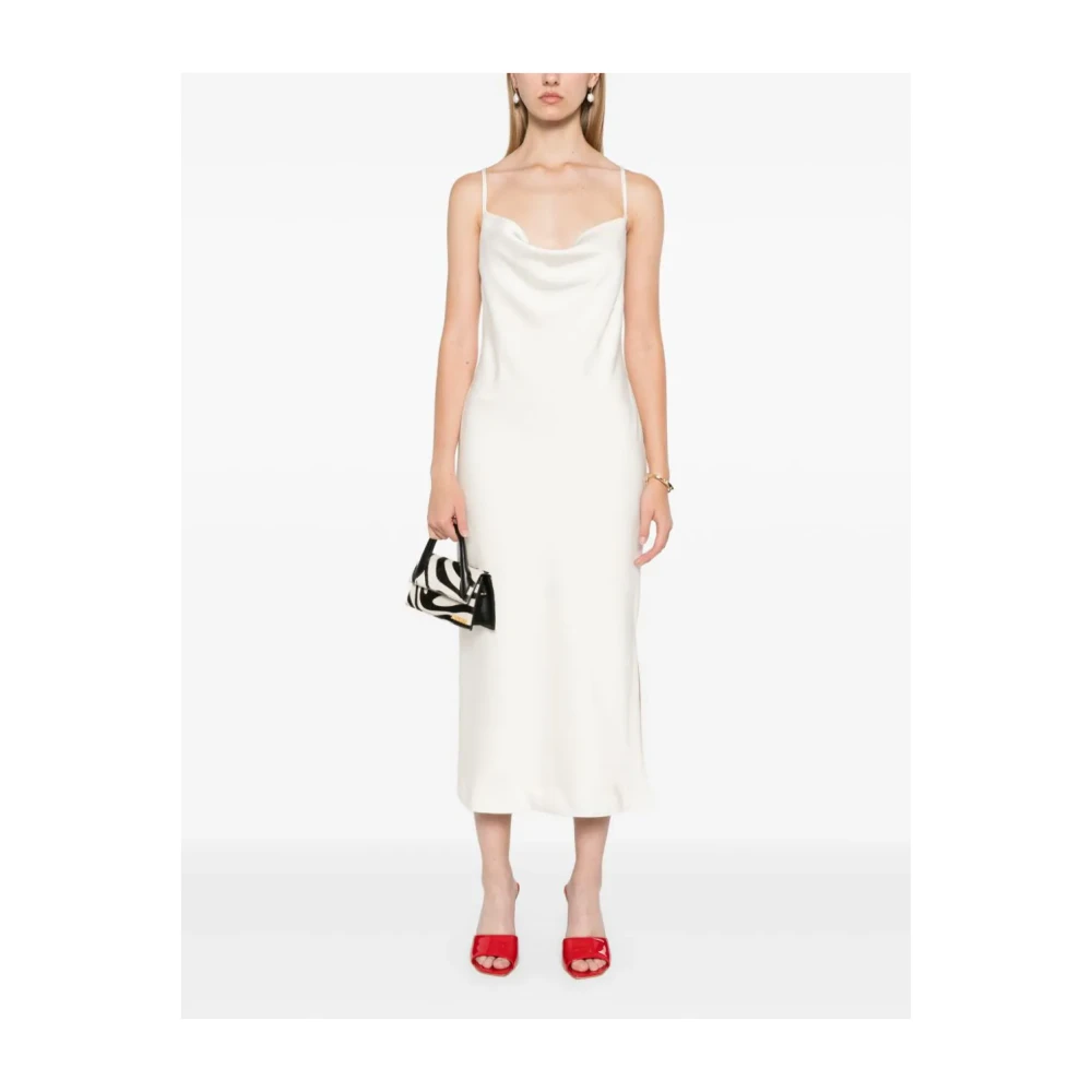 Rotate Birger Christensen Witte Midi Slip Dress White Dames
