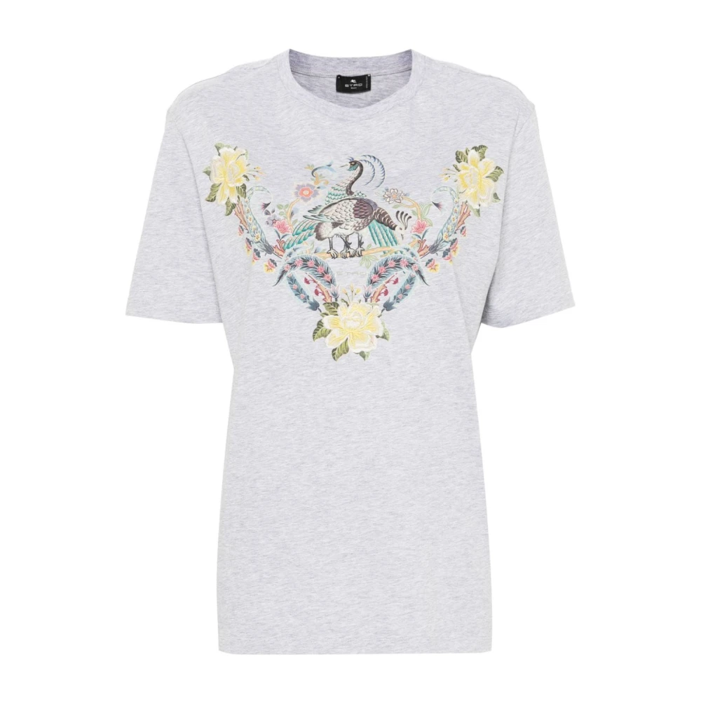 ETRO Casual Katoenen T-shirt Blue Dames