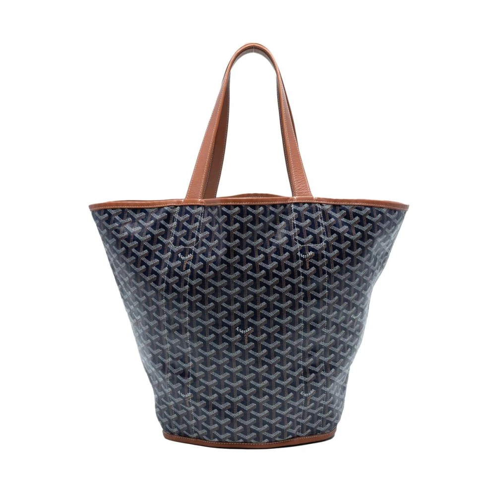 Goyard Vintage Women's Blue Pre-Owned Patterned Tote Bag