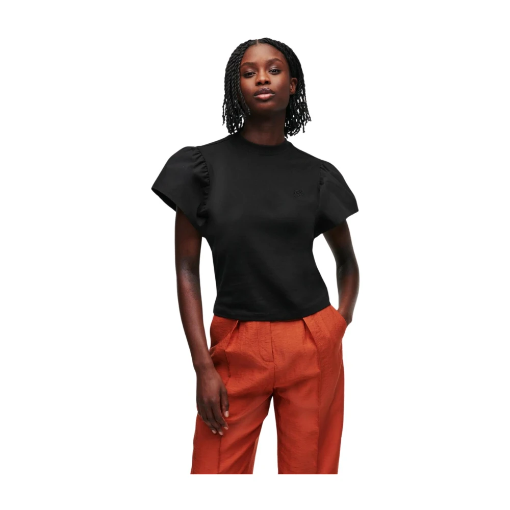Karl Lagerfeld Basis T-shirt Black Dames
