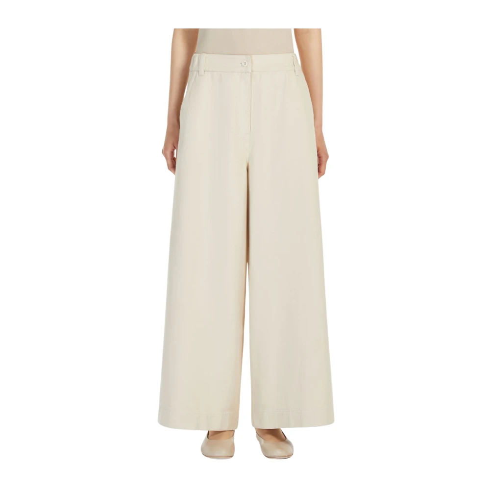 Max Mara Weekend Disco Broek voor Weekendplezier Beige Dames