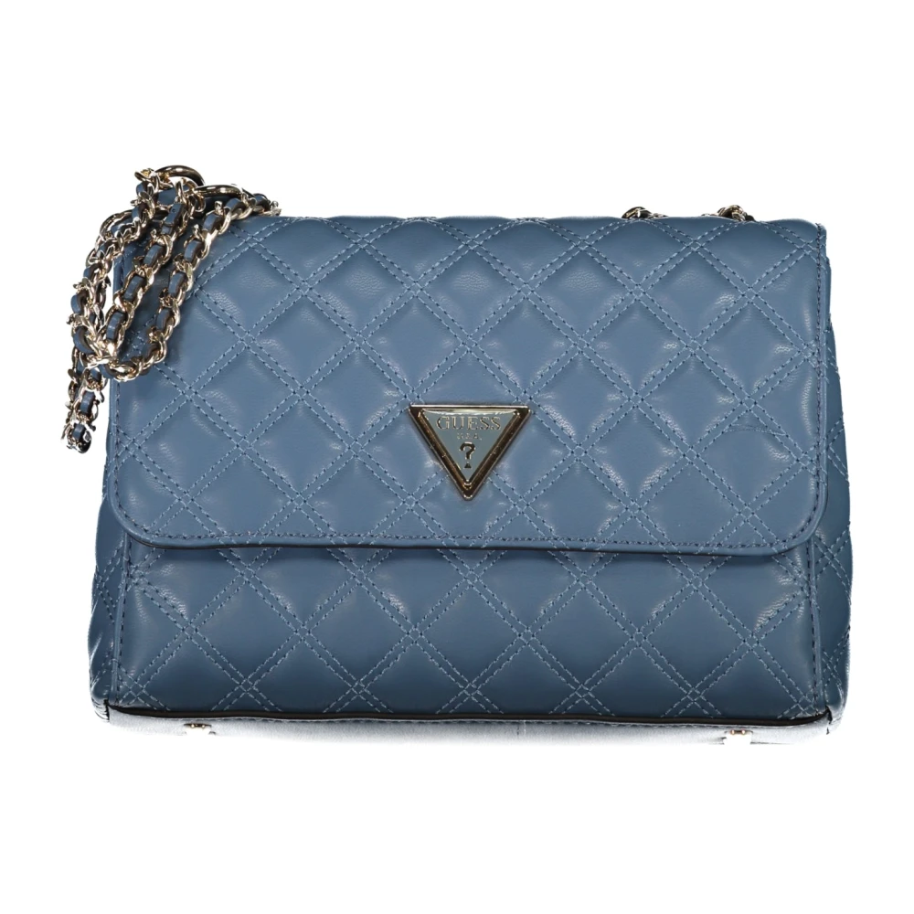Guess Blauwe Dames Schoudertas Ketting Blue Dames