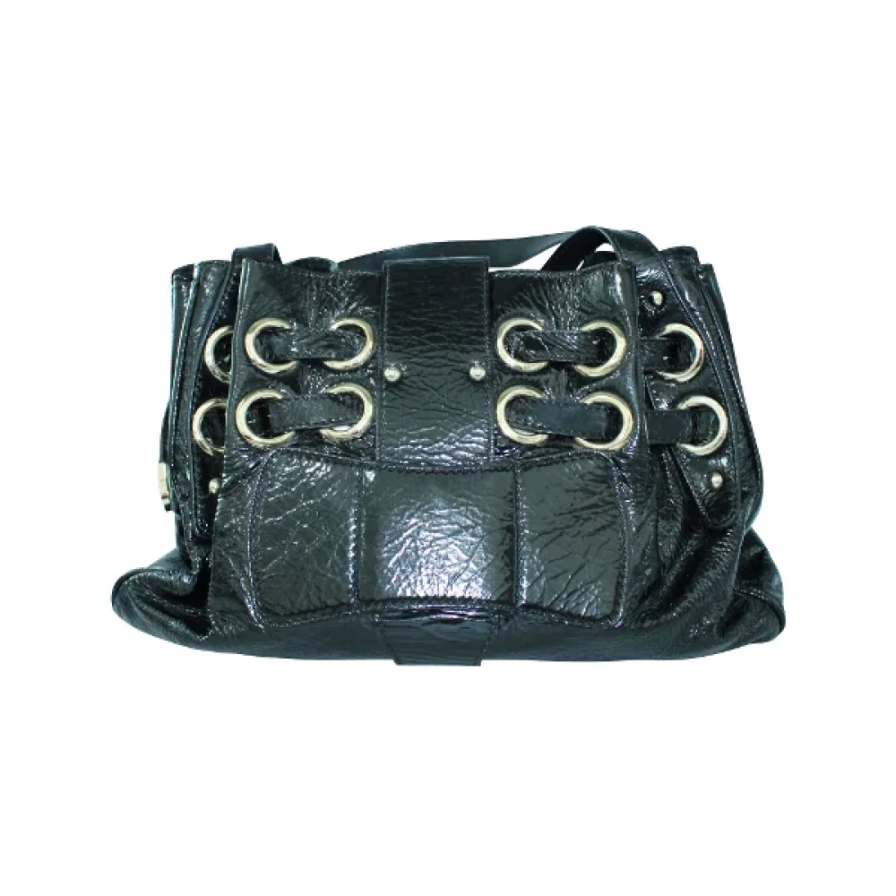 Jimmy Choo Pre-owned Leather shoulder-bags Black Dames